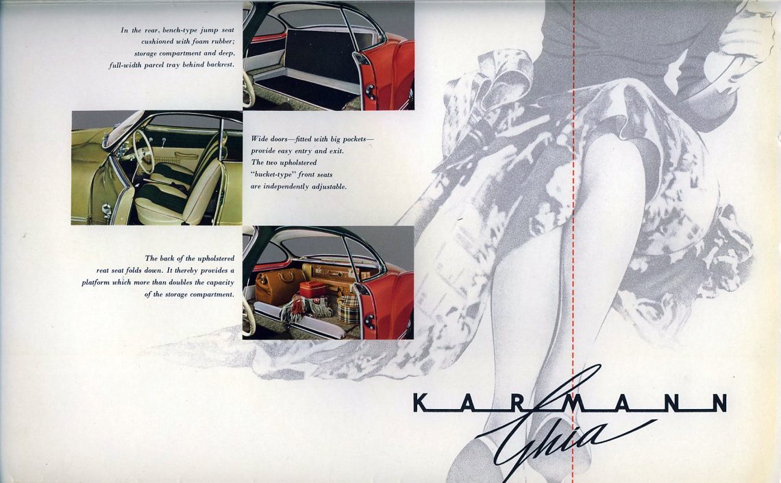 1957 VW Karmann Ghia Brochure Page 5